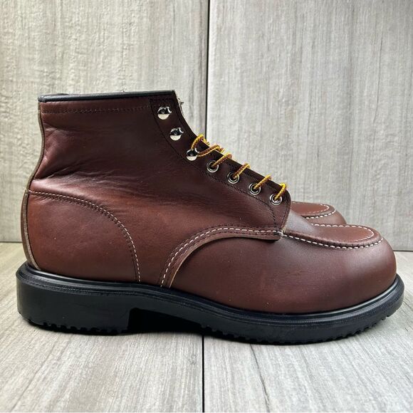 NEW Red Wing 8249 6” Brown Oil Resistant Steel Toe Men’s Size 11.5 EEE Wide - Picture 3 of 10